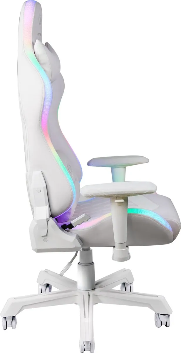 Deltaco WCH90 Gamestoel GAM-080-W - RGB - Wit