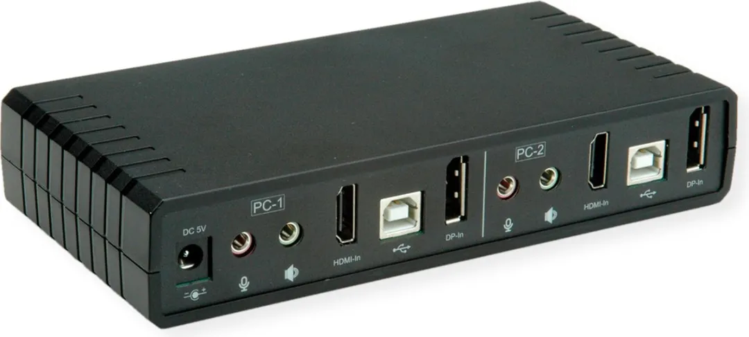 Roline KVM Audioswitch Dual Head HDMI 4K60