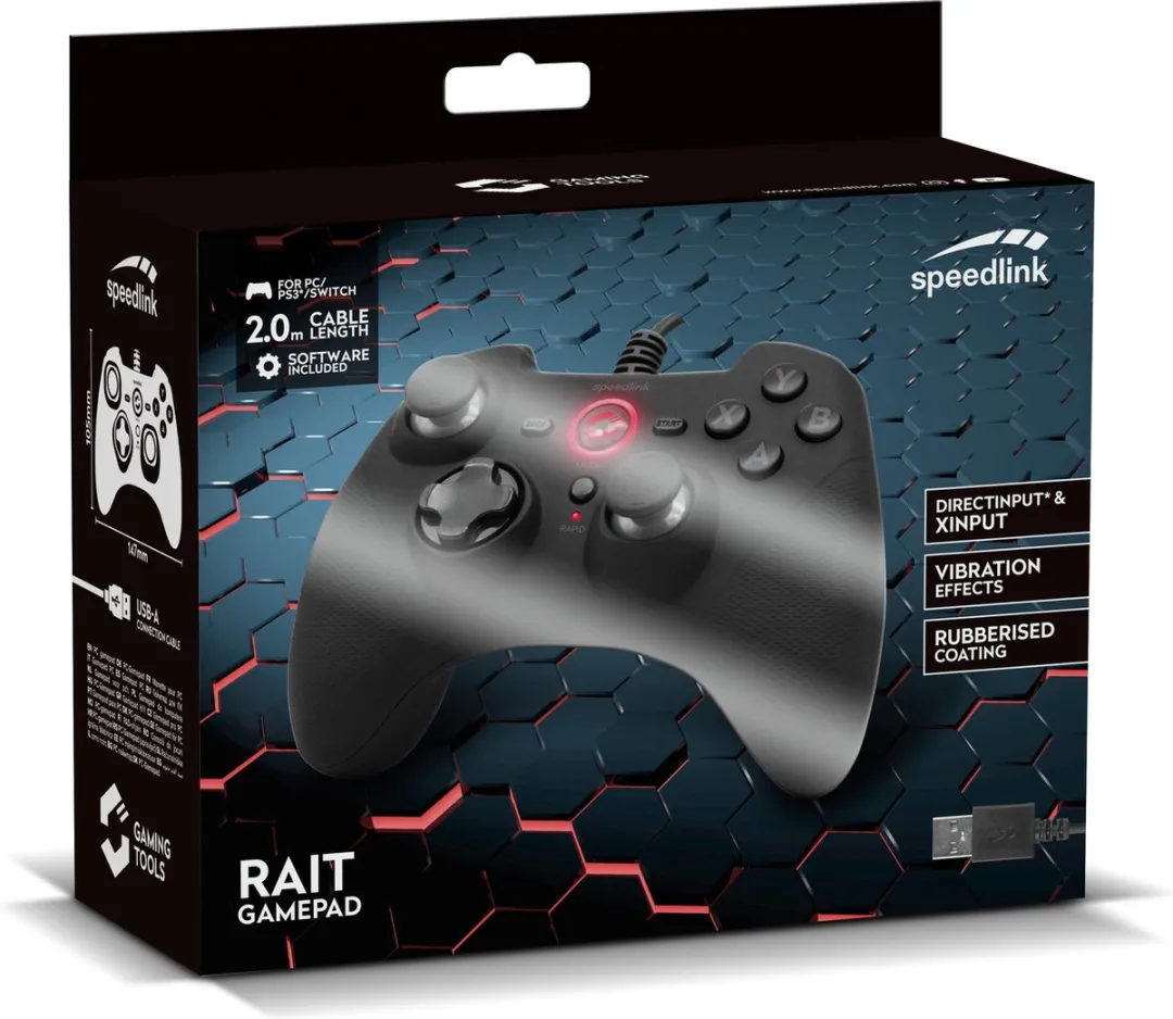 Speedlink RAIT NX Controller SL-650010-BK - 20 Knoppen - Zwart