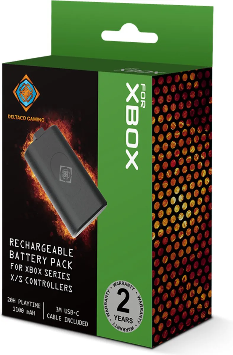 Deltaco GAM-142 Oplaadbare Batterij Xbox Series X|S - 1100mAh - Zwart