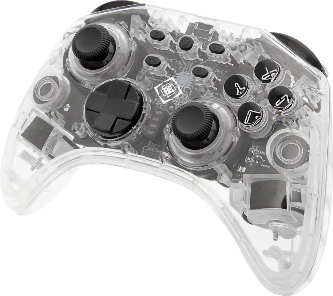 Deltaco GAM-149-T Draadloze Pro Controller - RGB - Geschikt voor Nintendo Switch/PC/Android/iOS - Transparant