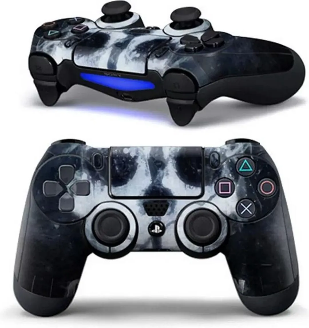 Speedlink PS4 DualShock Controller Sticker - White Skull - Zwart