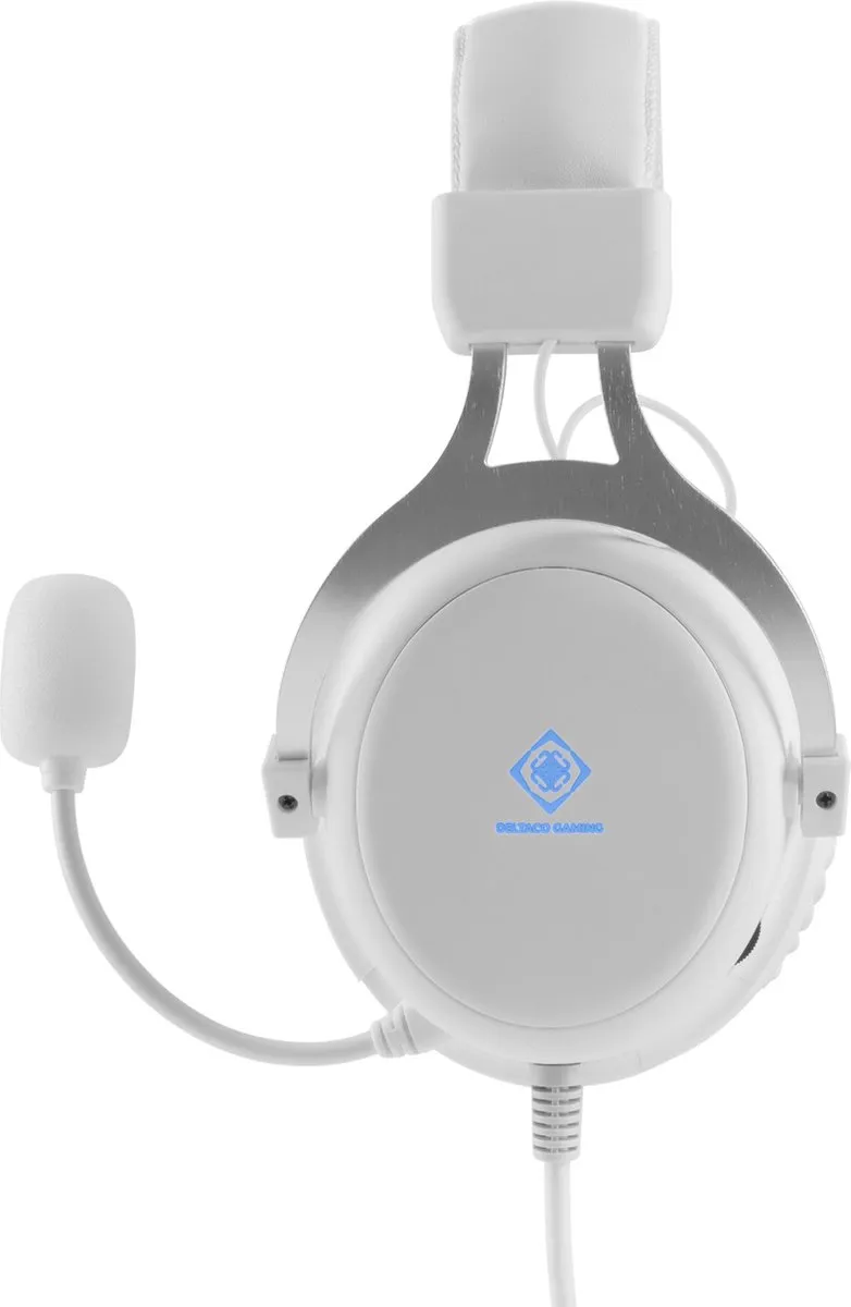 Deltaco WH85 Gaming Headset - Wit - GAM-030-W