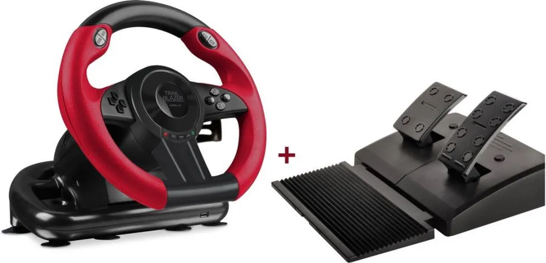 Speedlink Trailblazer Race Stuur Pedalen - Zwart