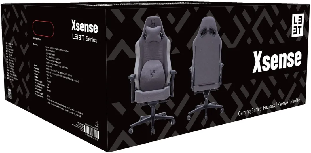 Deltaco Gaming L33T 3062004 Gaming Stoel - Donker Grijs