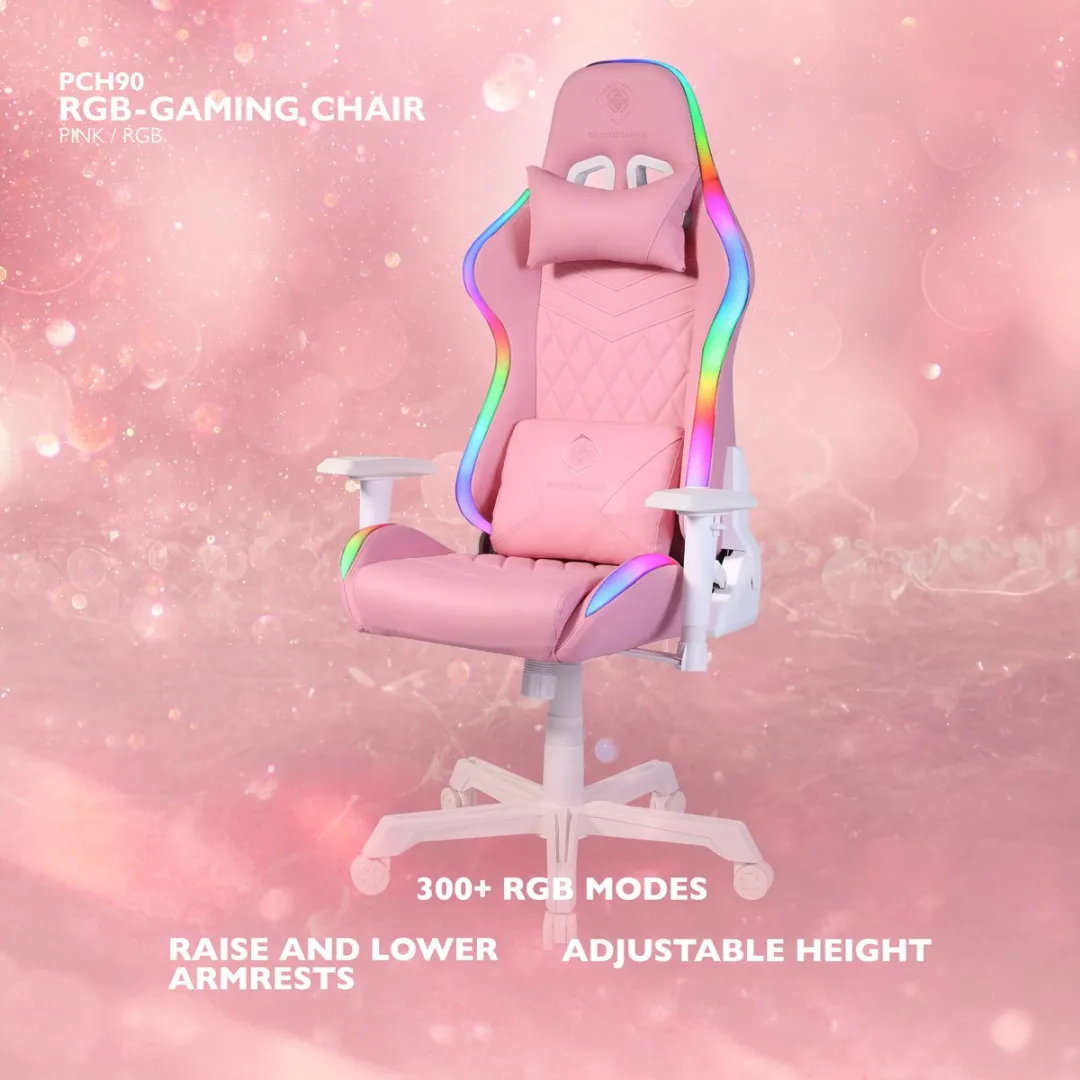 Deltaco PCH90 Gaming Stoel GAM-080-P - Roze