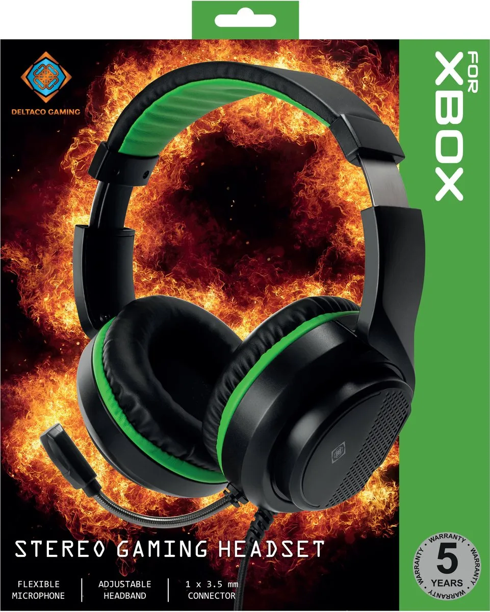 Deltaco GAM-128 Stereo Gaming Headset Xbox Series X|S - Zwart