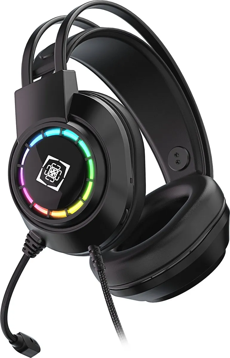 Deltaco Gaming DH220 USB Gaming Headset - Stereo - RGB verlichting - Zwart