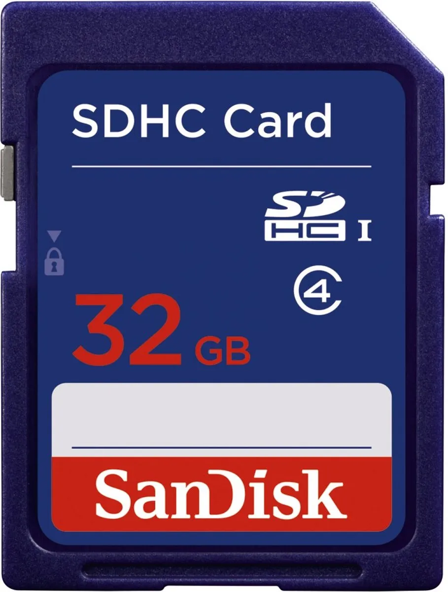 SanDisk SDHC SDSDB-032G-B35 Geheugenkaart 32GB