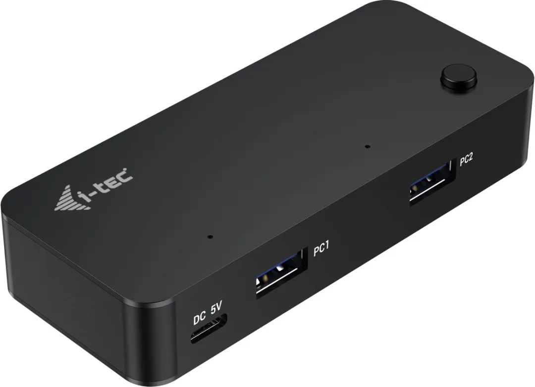 I-tec CAKVMHUB2A2C KVM-Schakelaar USB A naar USB-C 1m