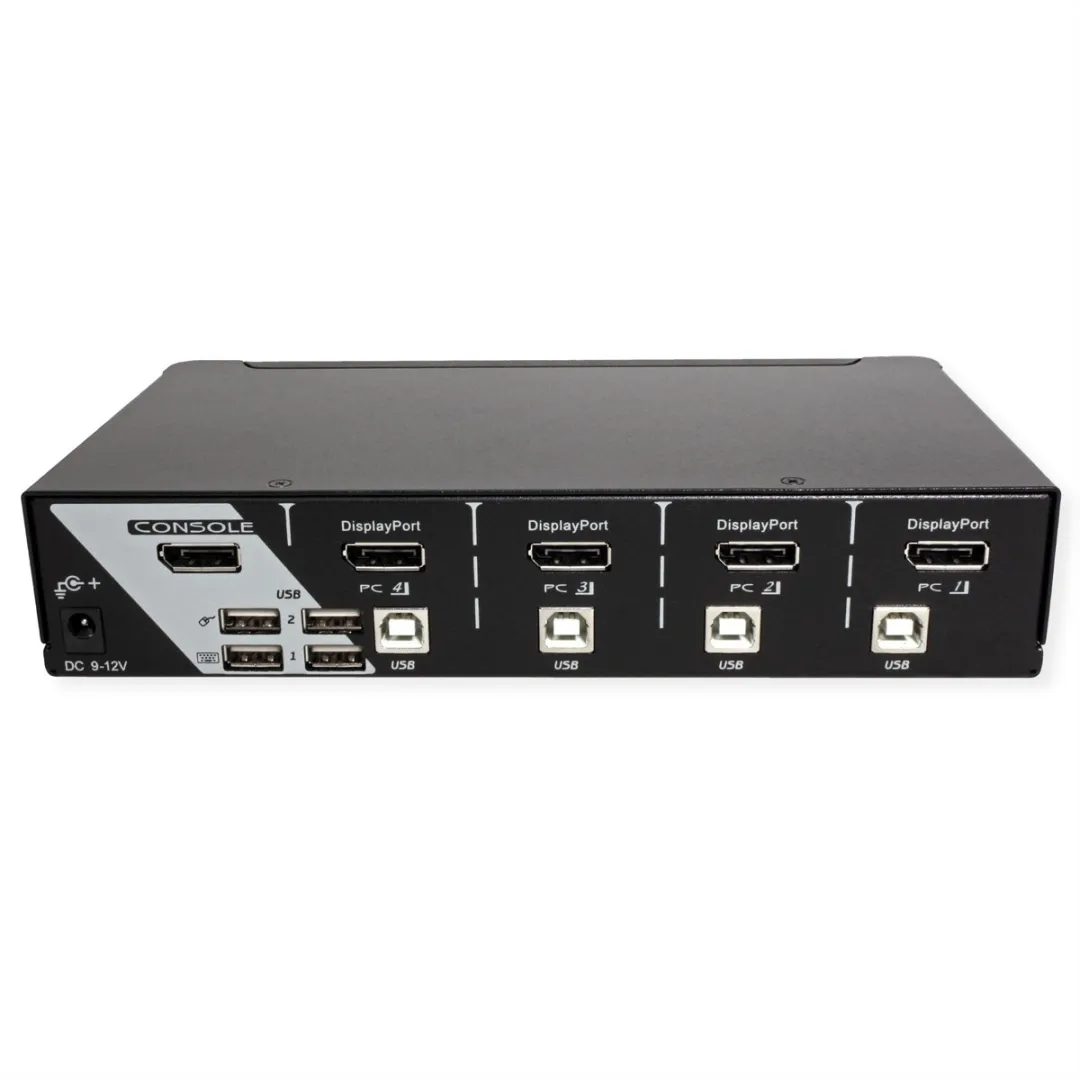Roline DisplayPort USB 2.0 KVM Switch 4-PC - afbeelding 5 van 6