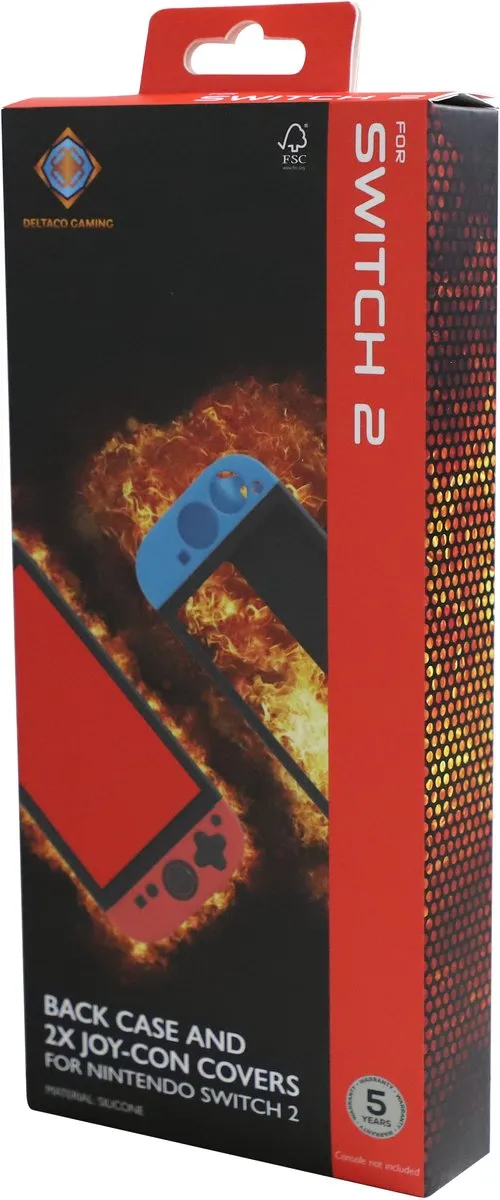 Deltaco Gaming Siliconen Hoes Nintendo Switch 2 - Blauw/Rood - 4222424