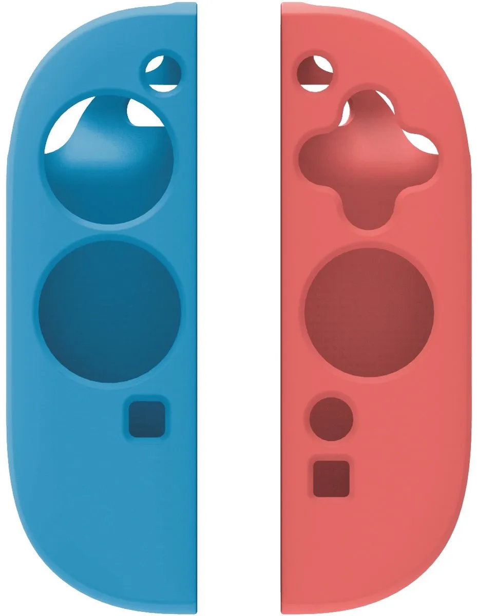 Deltaco Gaming Siliconen Hoes Nintendo Switch 2 - Blauw/Rood - 4222424 - afbeelding 6 van 6