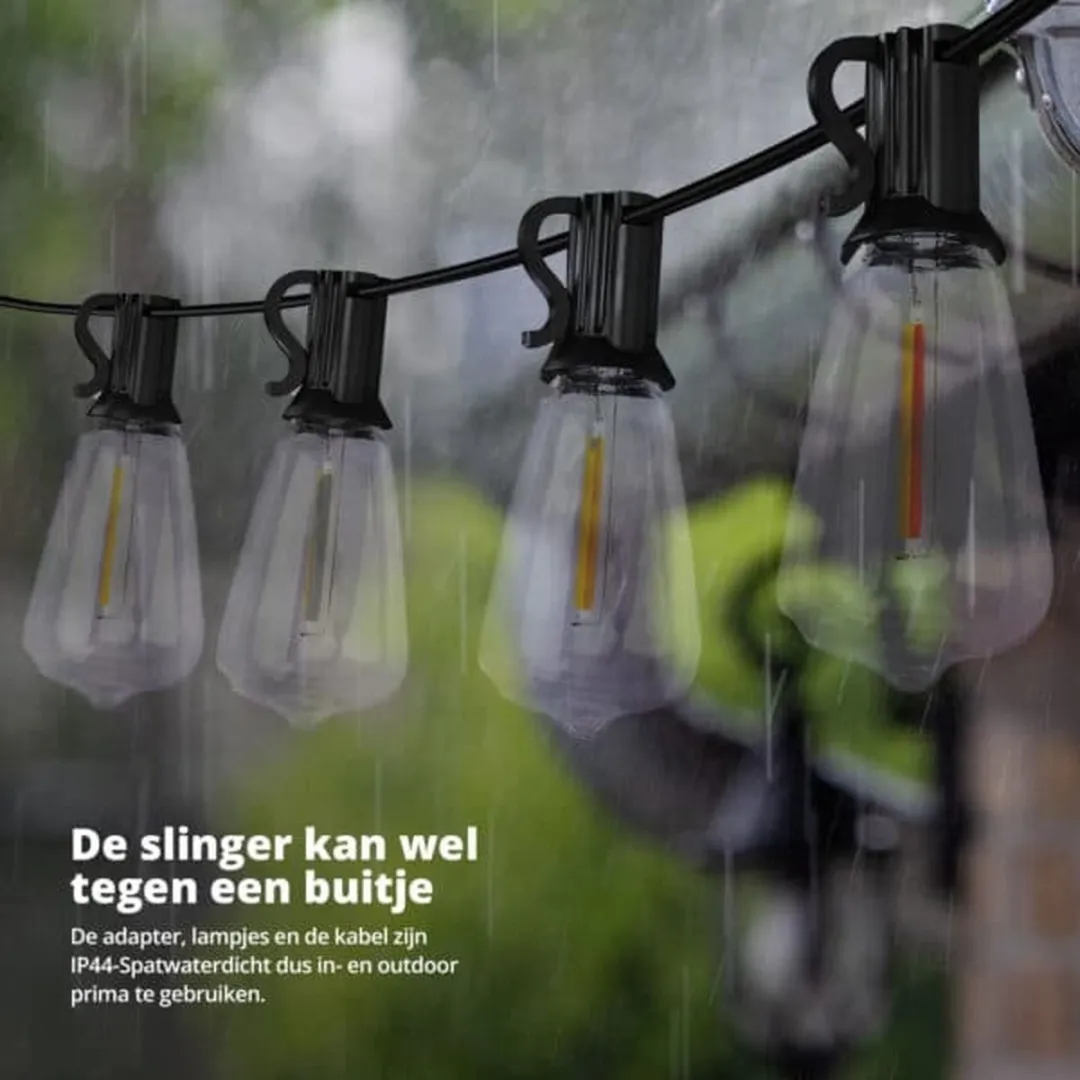 FlinQ Smart Lichtsnoer Premium RGB 15m - 16 Lampjes