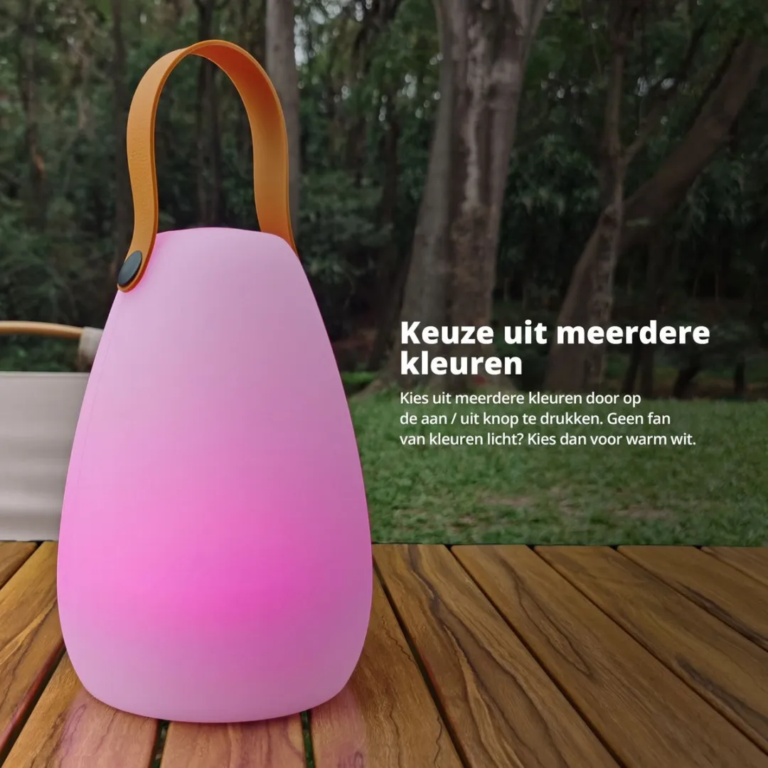 FlinQ Fiji Oplaadbare RGB Tafellamp - Wit