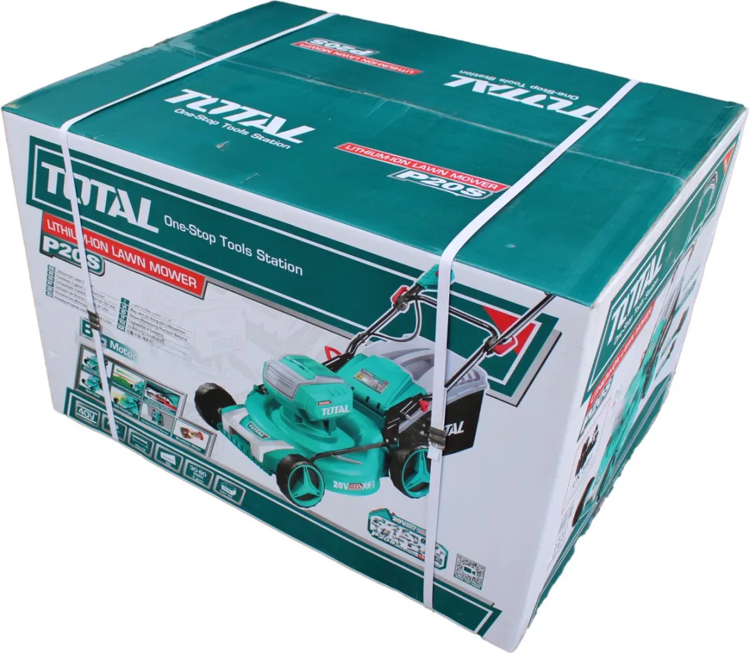 Total Grasmaaier 46cm - 2x 5,0Ah 20V - 60L Staal