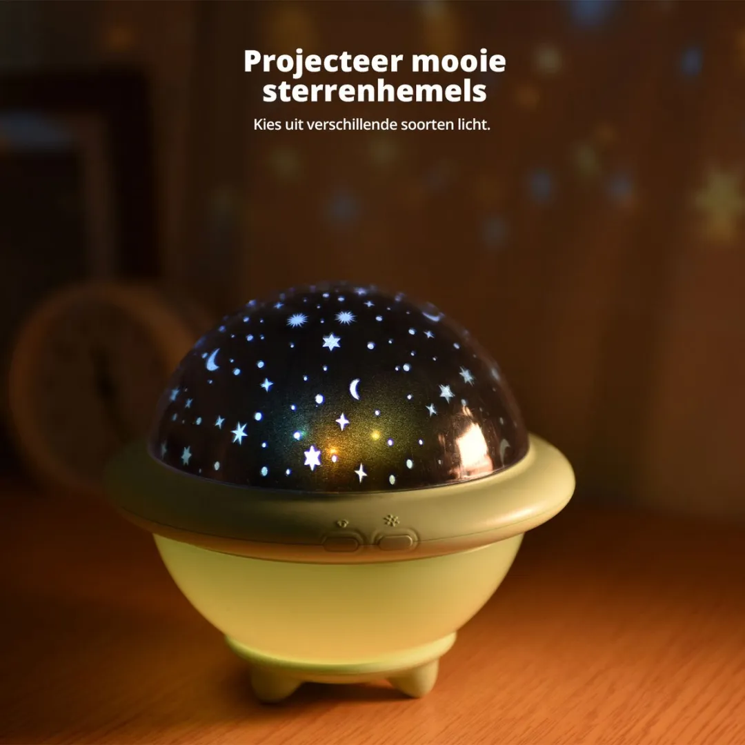 FlinQ Sterrenprojector 15cm - RGBW LED - Wit