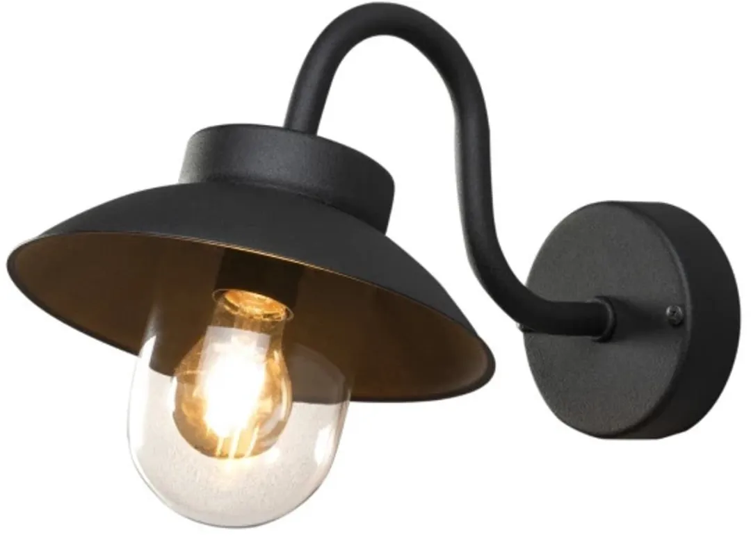 Konstsmide Vega Mini Buiten Wandlamp - 1x7W GU10 - Zwart