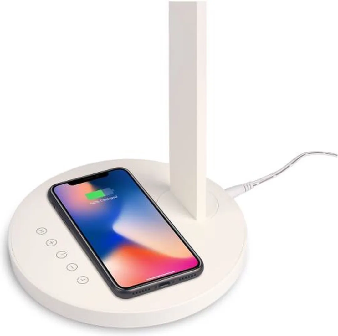 Celly LED-bureaulamp met draadloos laadstation - Wit licht
