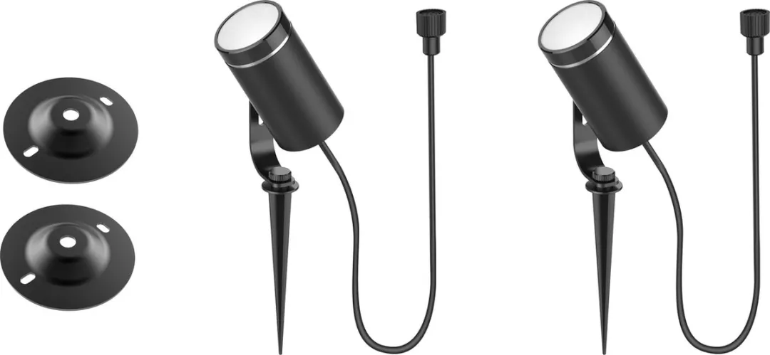 Deltaco SH-GLEX01 Smart Home Slimme Tuinverlichting - 2 RGB Spots - Zwart - afbeelding 4 van 6