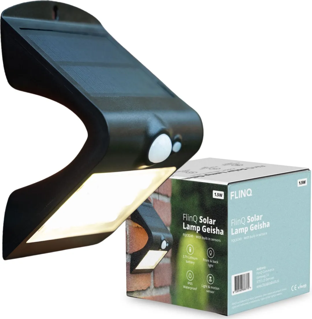 FlinQ Geisha Solar Wandlamp Buiten