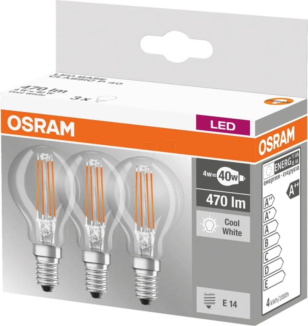 Osram LED Base Classic P 40 4W E14
