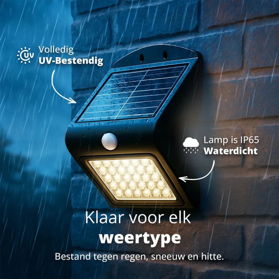 FlinQ Atalanta Solar Wandlamp Buiten 2W - Zwart