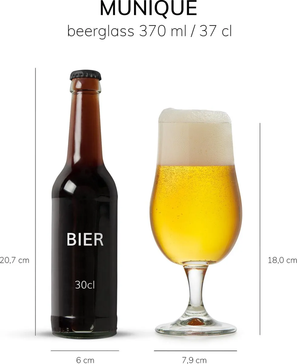 Libbey Munique Bierglas 37cl - 6 Stuks - Transparant - afbeelding 6 van 6