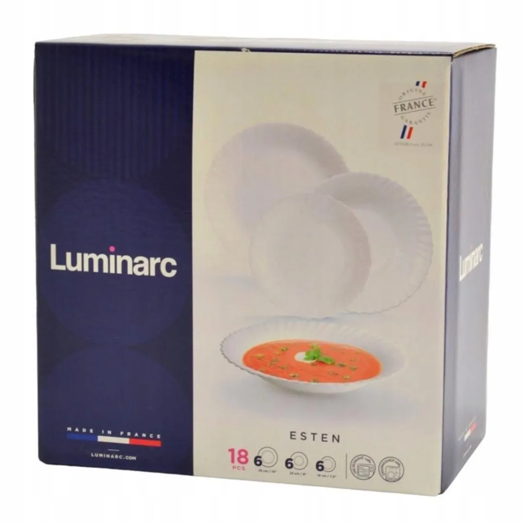 Luminarc Esten Servies 18-delig - Wit
