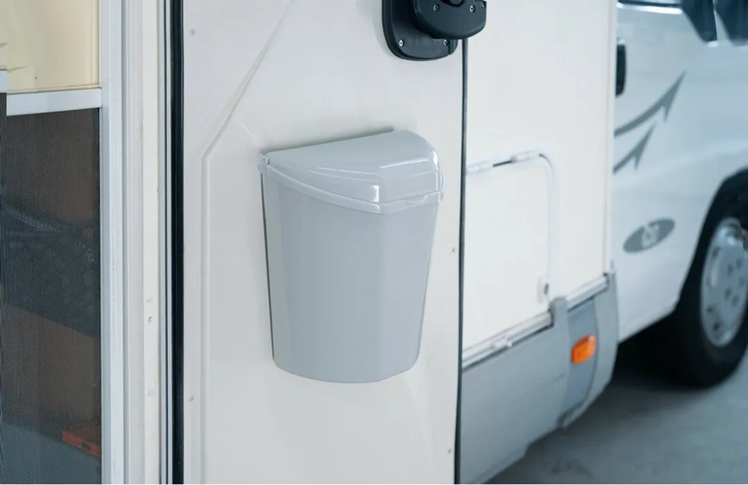 Lampa Afvalbak met deksel 6 liter - Grijs