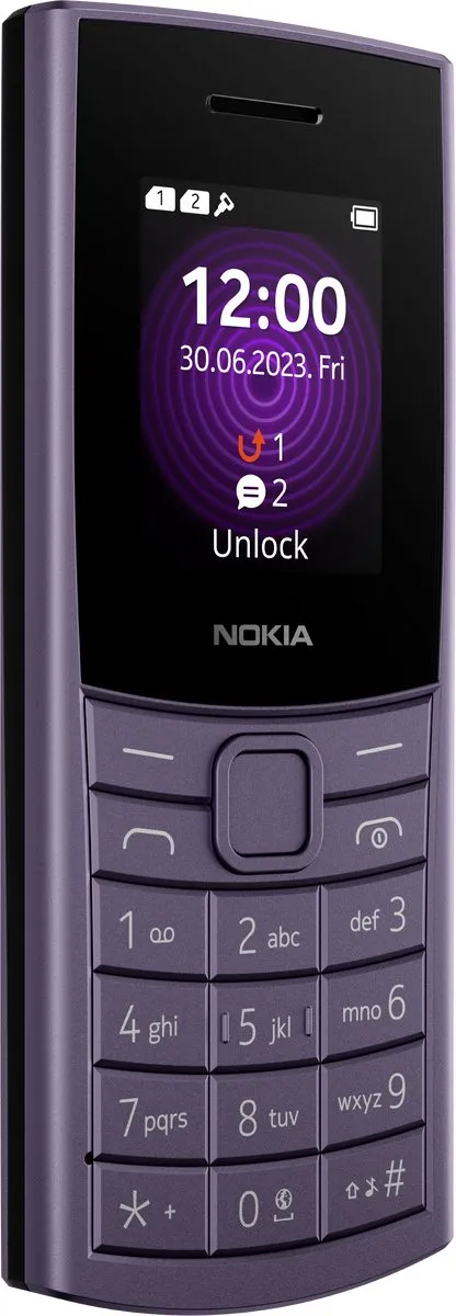 Nokia 110 4G TA-1597 Basistelefoon - 1.8" - 1450mAh - Paars