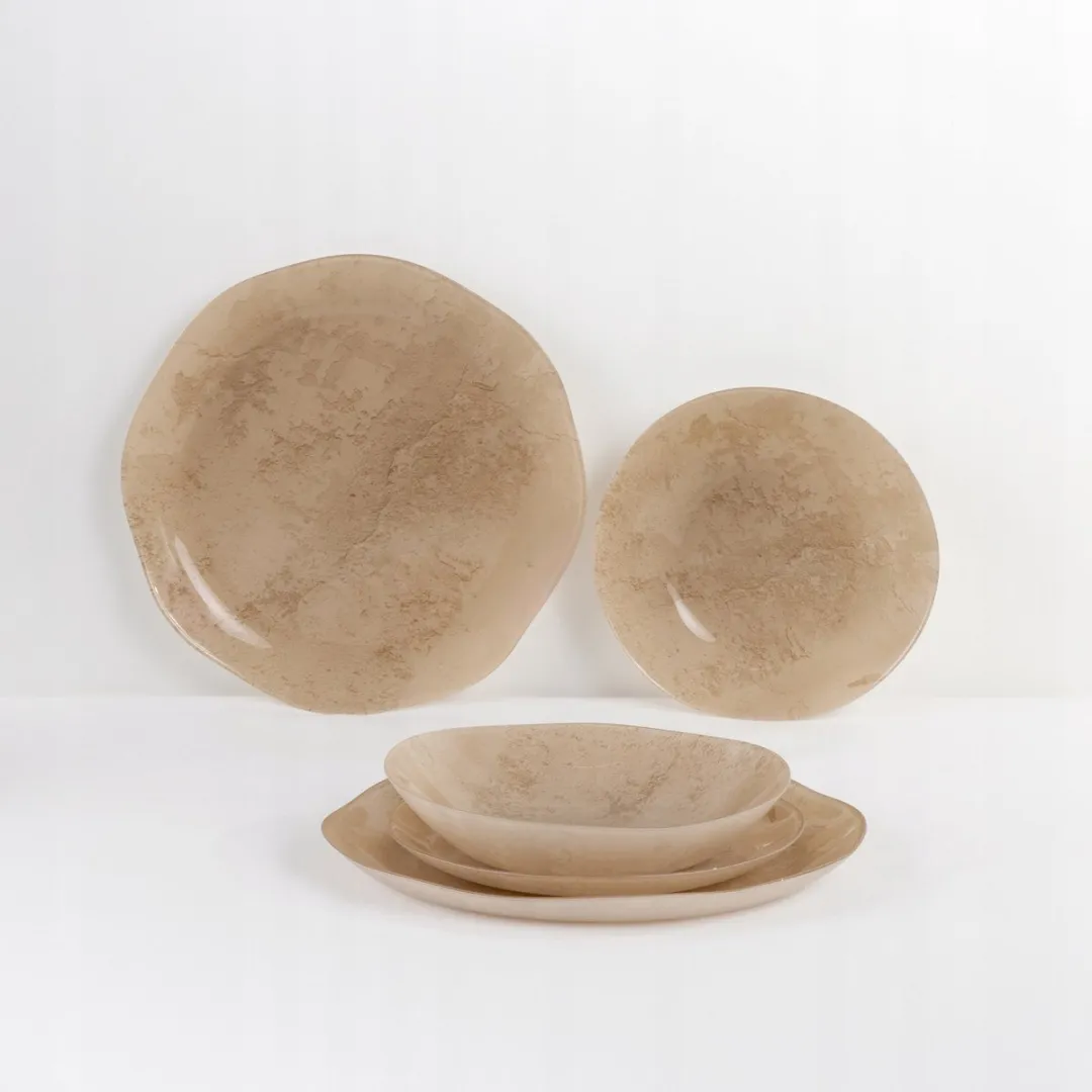 Luminarc Ascerta Diep Bord 20cm - Beige/Bruin