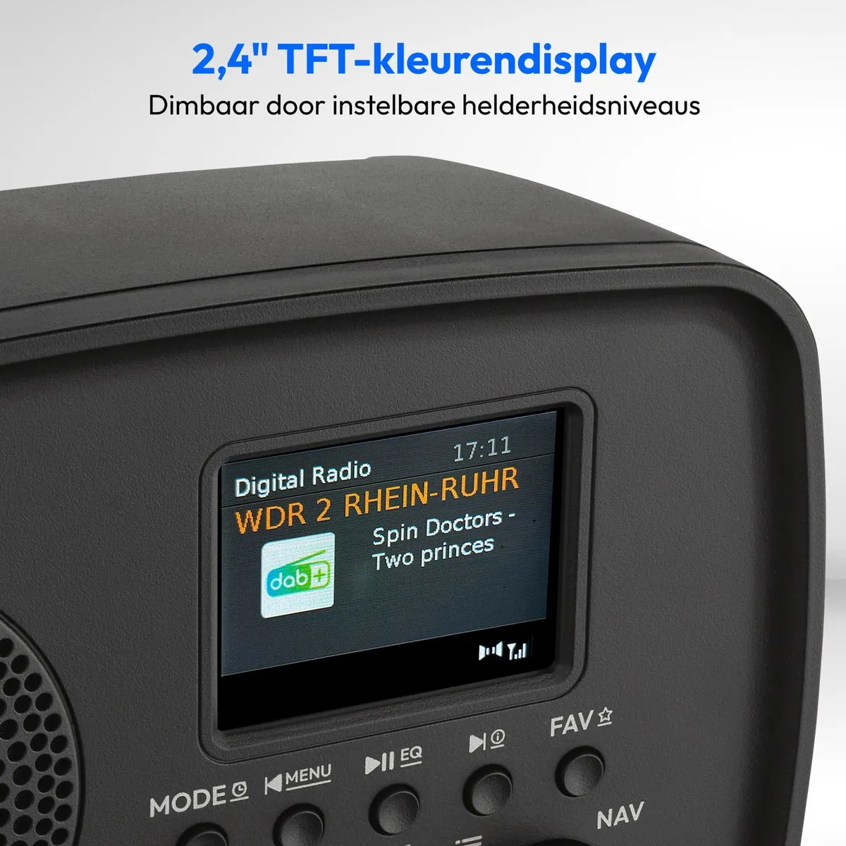 MEDION DAB+ radio met Bluetooth DRE-1 (DAB Plus, FM-radio, druppelbescherming, telescoopantenne, wekker, sluimerfunctie, instelbare display-dimmer, ASA-noodwaarschuwingssysteem), zwart