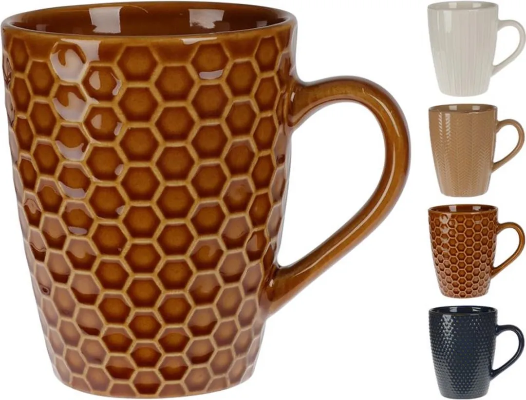 Excellent Houseware Aardewerken Beker 320ml