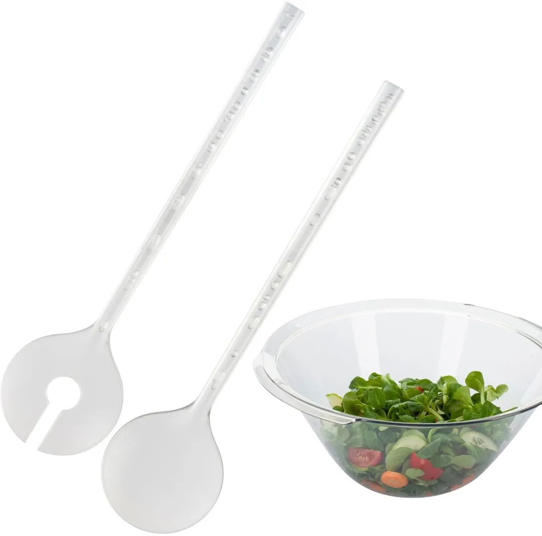 Westmark Bubbles Saladebestek 2-delig - 27,5 cm - Transparant