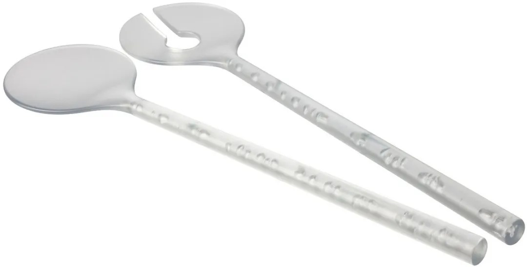 Westmark Bubbles Saladebestek 2-delig - 27,5 cm - Transparant