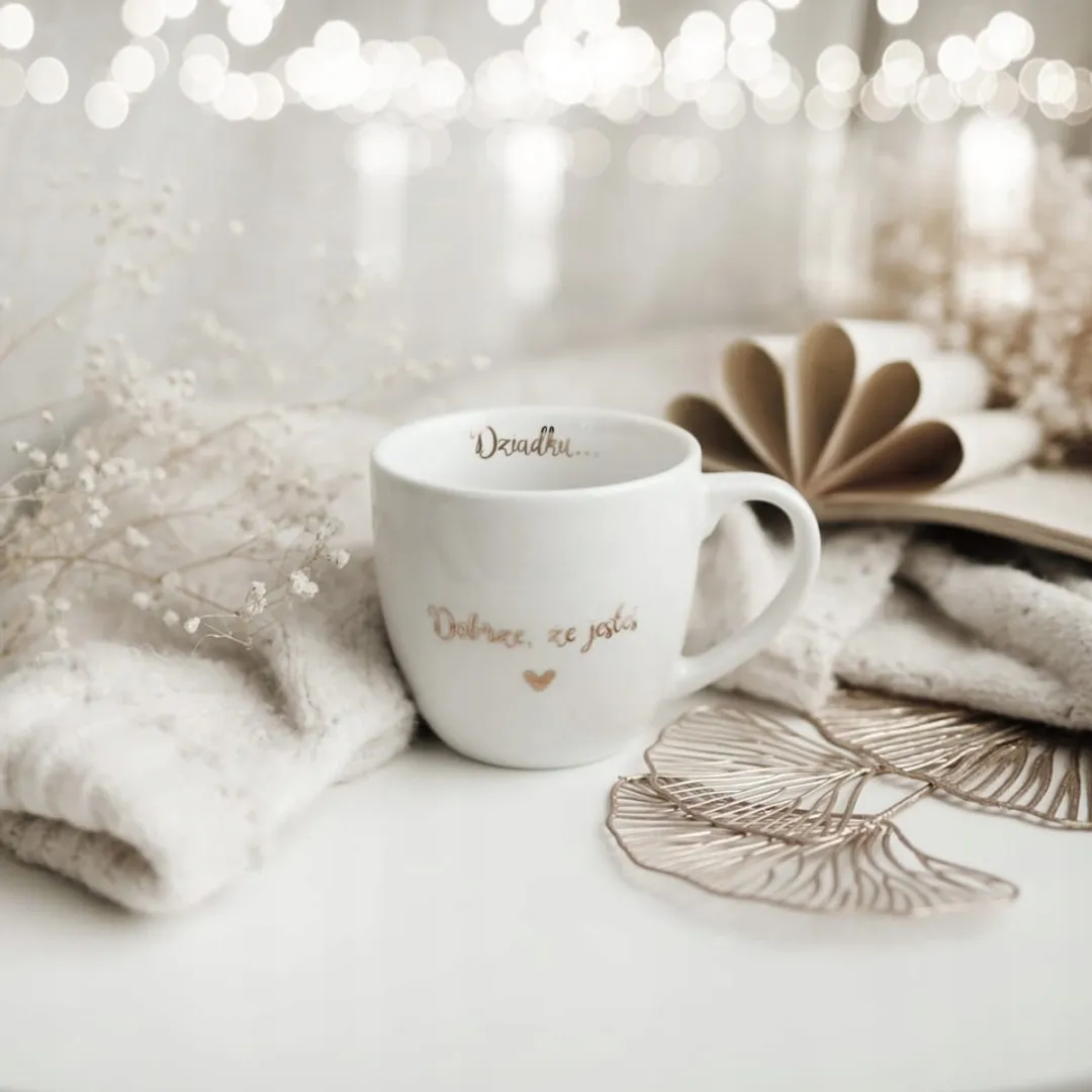 Gouden Mok 300ml 'Lieve Opa, Fijn Dat Je Bestaat'