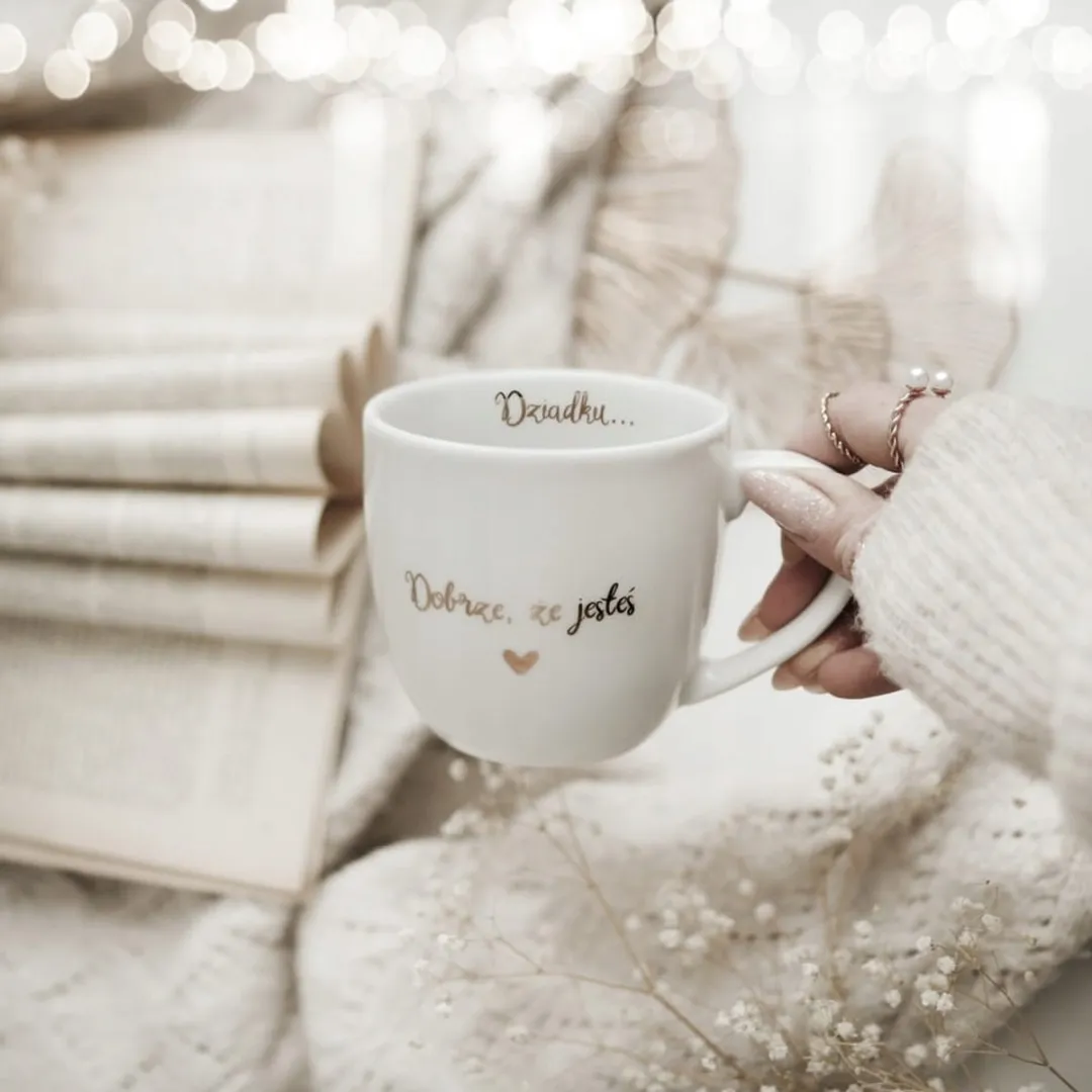 Gouden Mok 300ml 'Lieve Opa, Fijn Dat Je Bestaat'