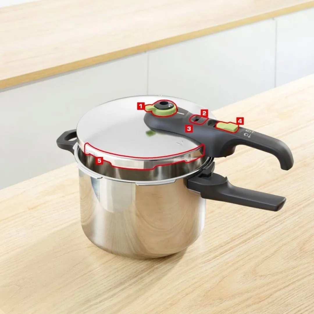 Tefal Snelkookpan 6L - RVS - 22cm
