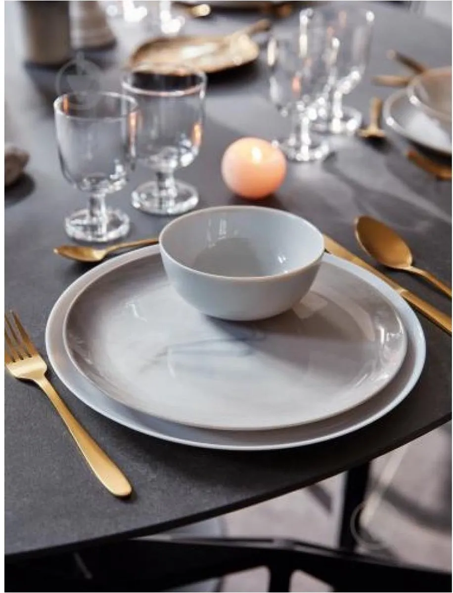Luminarc Diwali Marble Serviesset 19-delig - 6 Personen - Graniet Marmer Look