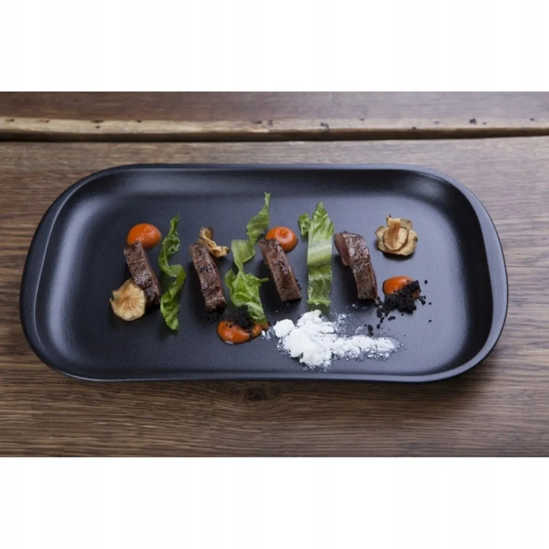 Revol Grand Classique Steakbord 32x21cm - Zwart Porselein