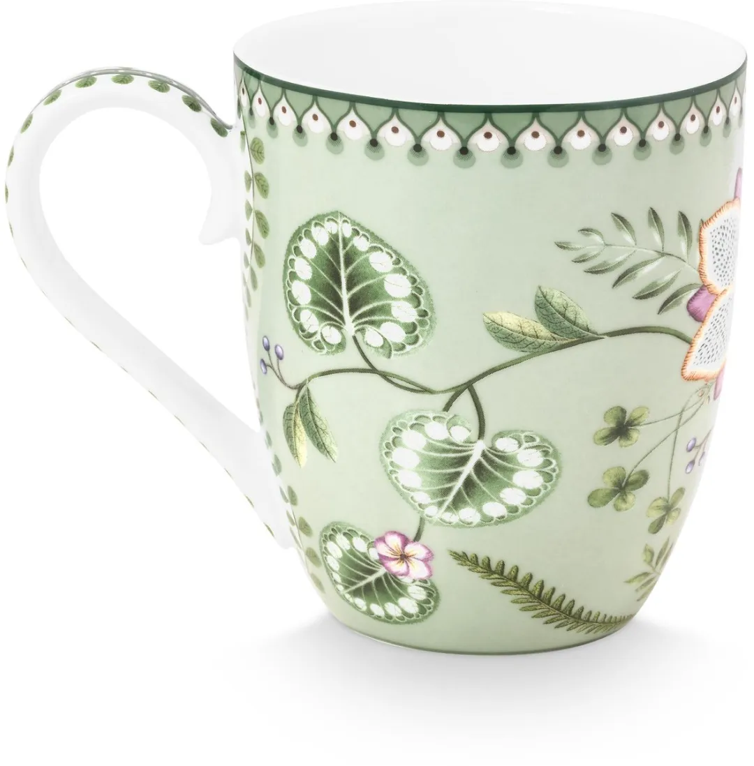 Pip Studio Lily & Lotus Green Mok 450ml