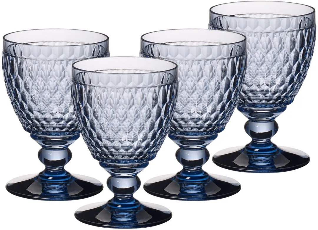Villeroy & Boch Boston Waterglazen 400ml - Blauw - 4 Stuks