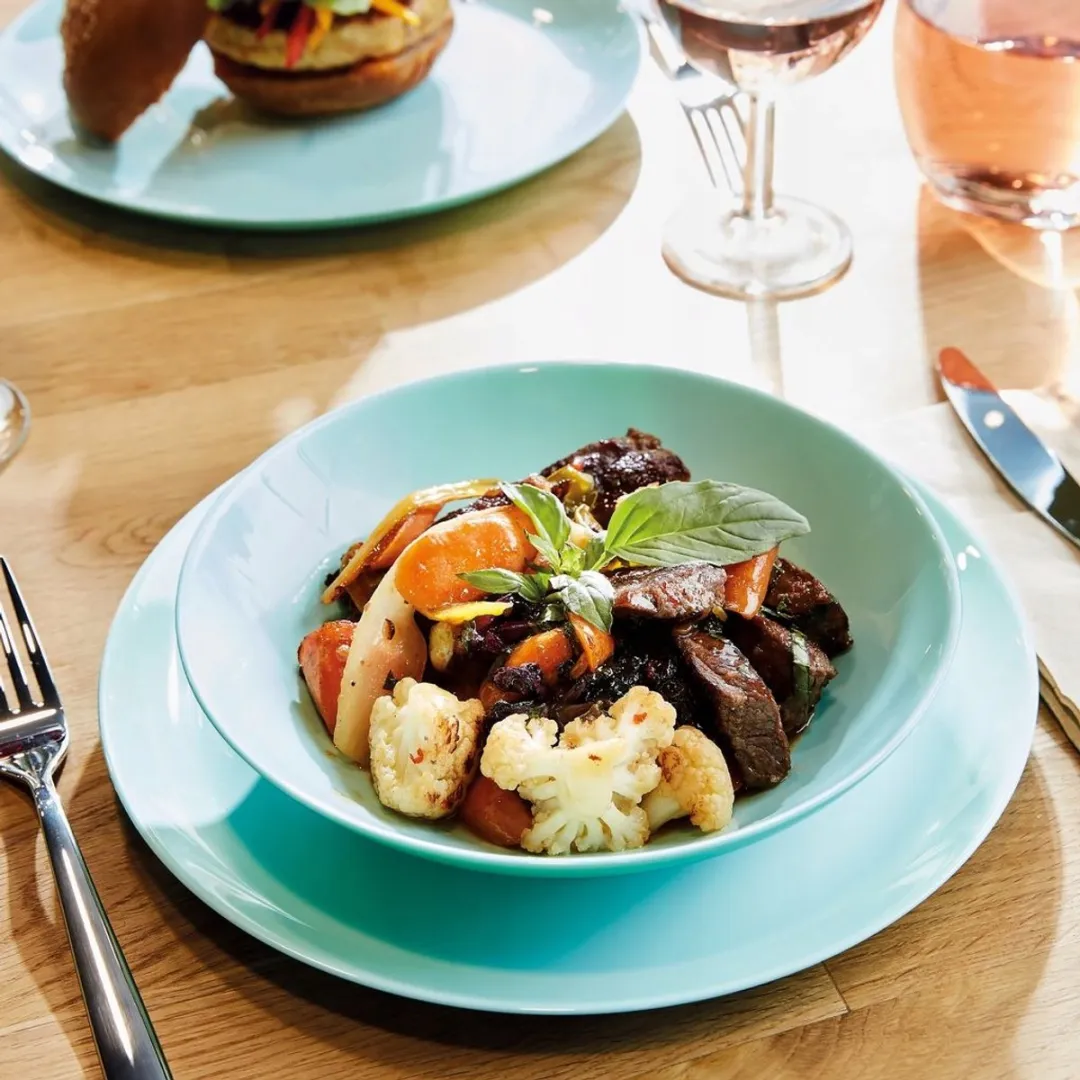 Luminarc Diwali Diepe Borden Turkse Blauw 6x 20 cm - Set van 6