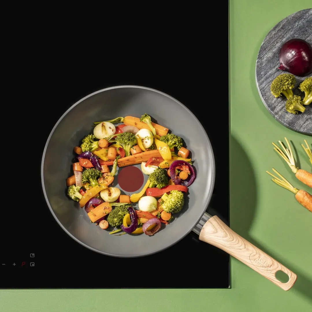 Tefal Renew Keramische Wokpan 28cm C4251913 - Grijs