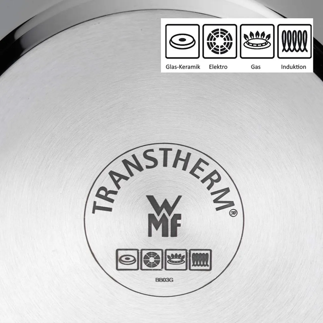WMF 3-delige Gecoate Koekenpanset 20/24/28cm - Zilver/Zwart