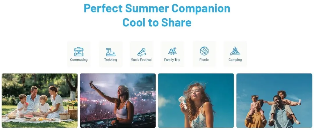 Nitecore izzCool 20 Pro Airconditioner Ventilator Oplaadbaar Mint Green