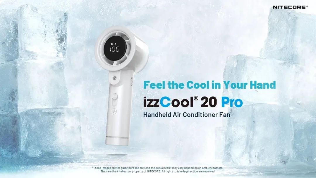 Nitecore izzCool 20 Pro Airconditioner Ventilator Oplaadbaar Mint Green