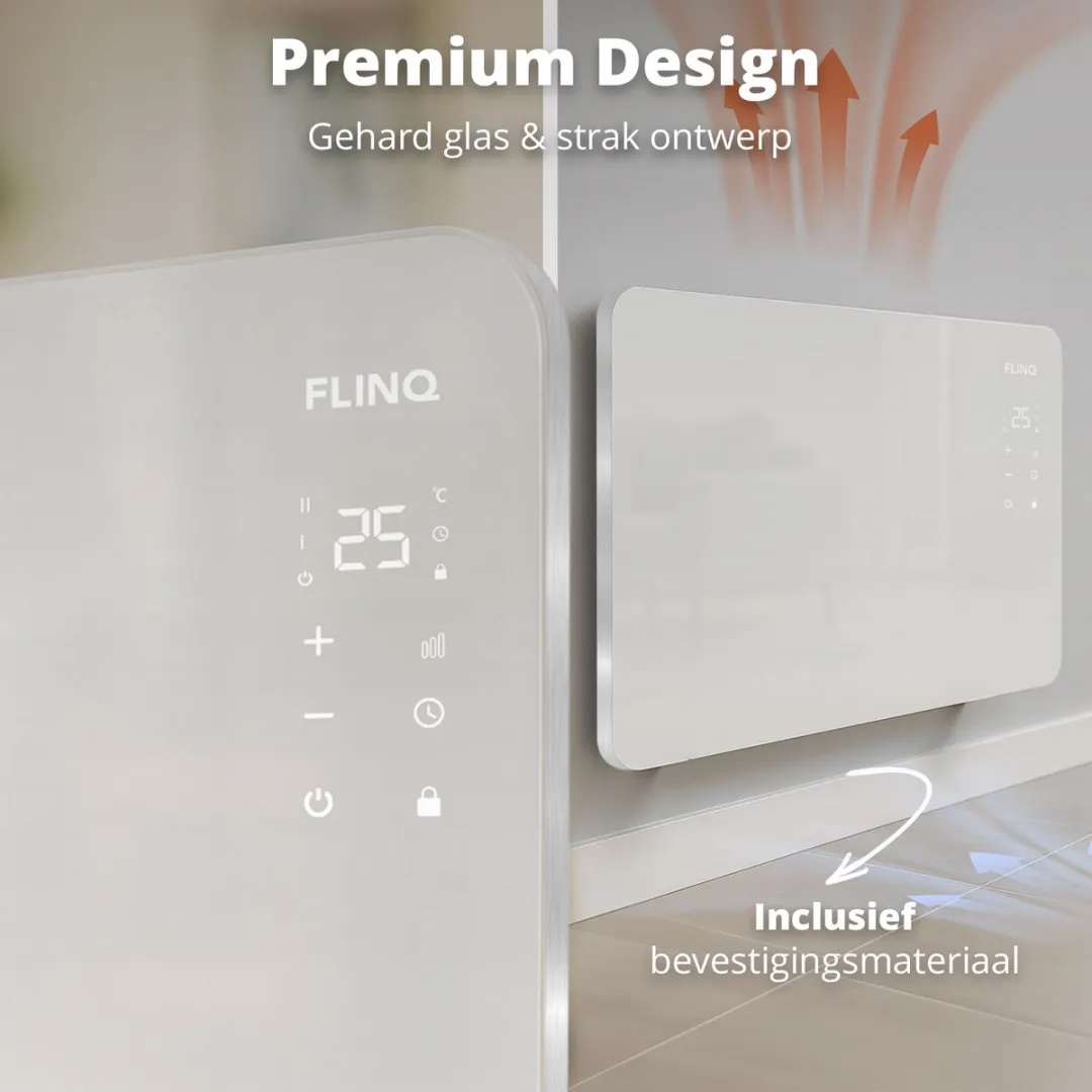 FlinQ Smart Convectorkachel 2000W - Wit