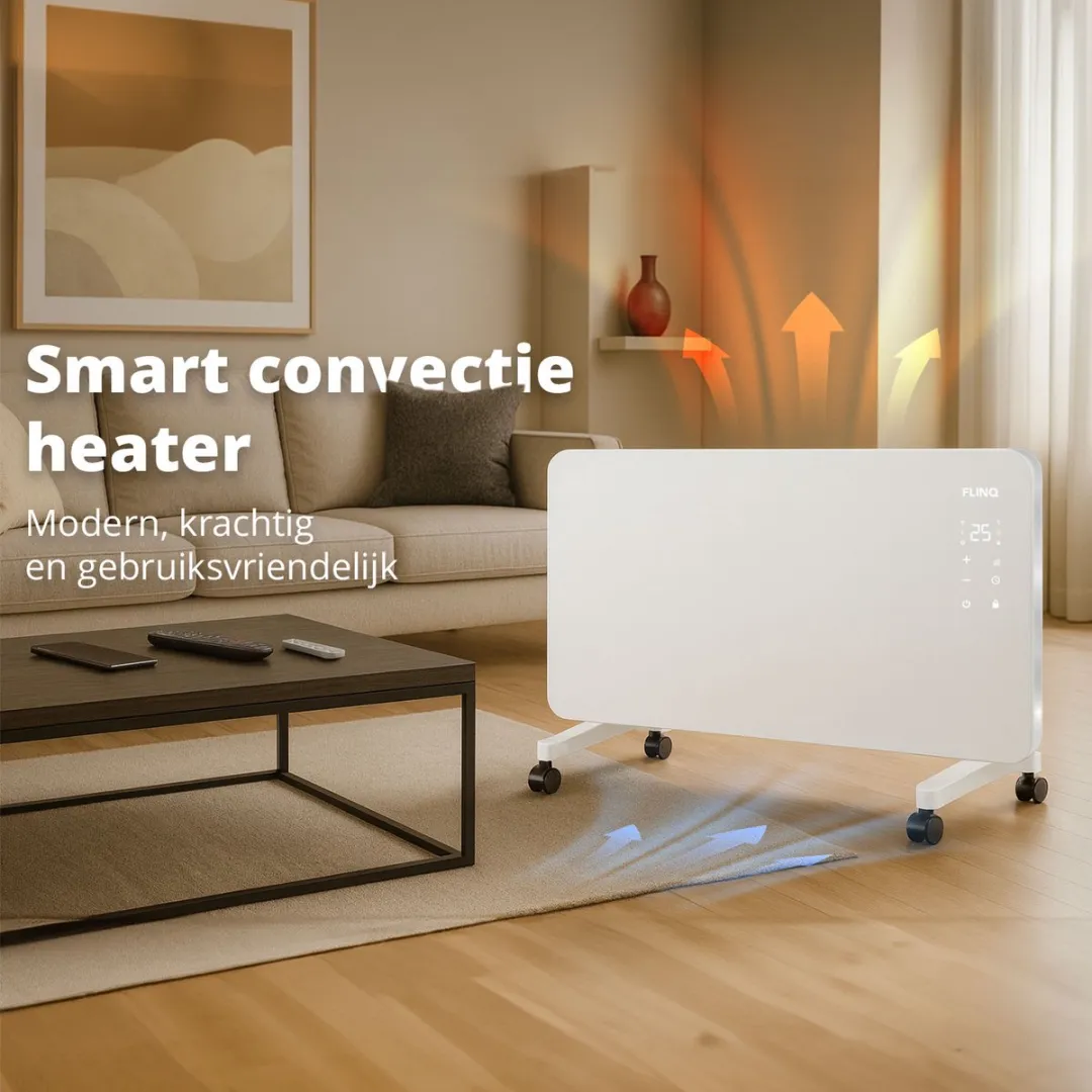 FlinQ Smart Convectorkachel 2000W - Wit